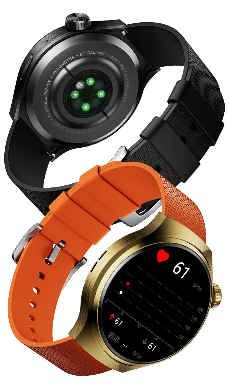 A premium Bluetooth smart watch with features for comprehensive health monitoring, including heart rate, blood pressure, and blood oxygen detection.