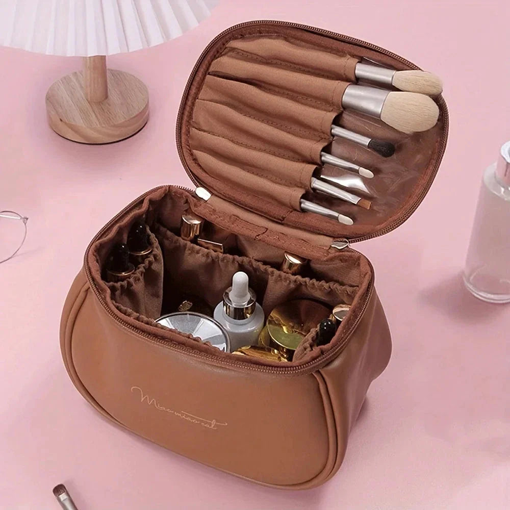 Premium Waterproof Cosmetic Organiser - Large Capacity Travel Makeup Case with Carry Handle