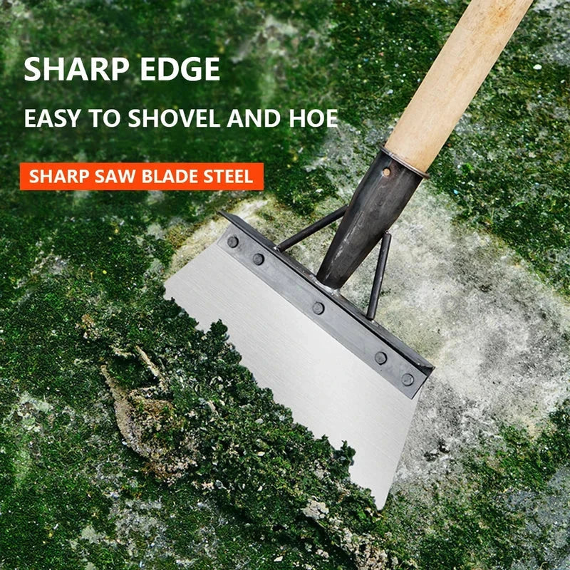 Premium multi-purpose steel garden shovel with adjustable ergonomic handle for effortless weeding, planting, and outdoor tasks