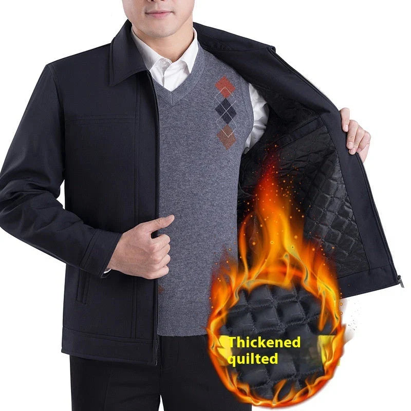 Premium British men's autumn jacket in various colours with tailored silhouette and practical pockets