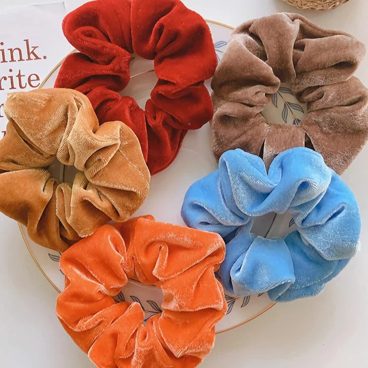 Stylish and comfortable elastic hair bands for girls and women in a variety of vibrant colours