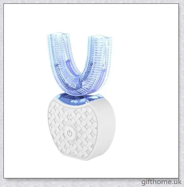 Premium Automatic Whitening Toothbrush with 360-degree rotating head, nano-blue light whitening, and gum massage features for sparkling smiles.