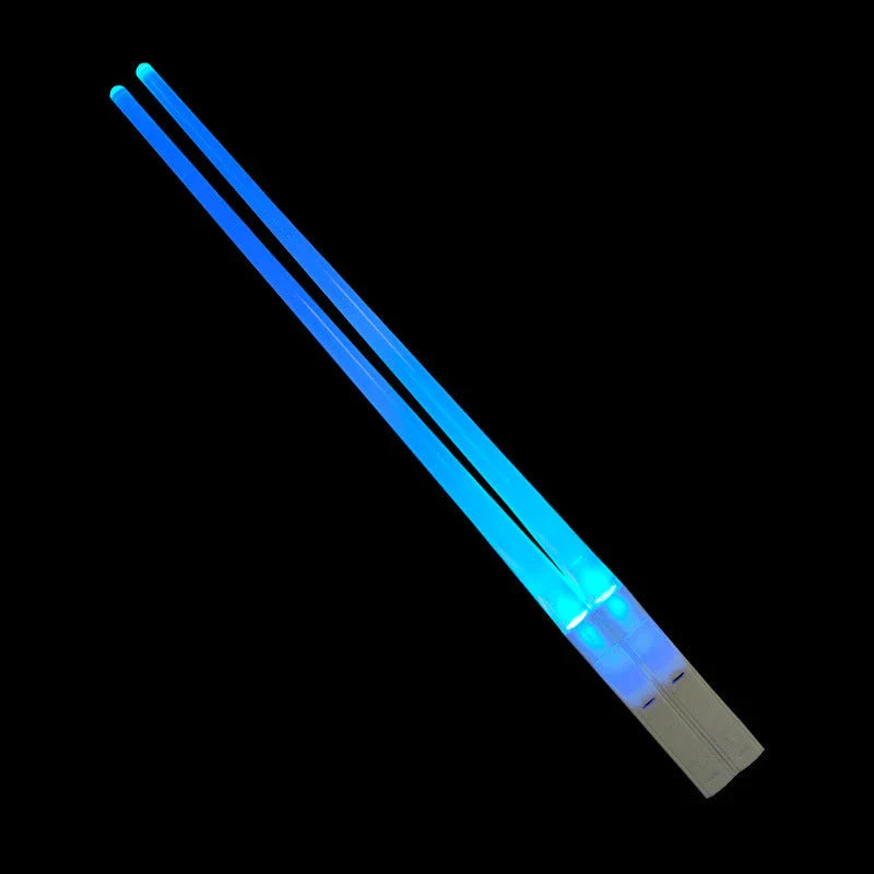 Pair of LED-illuminated Lightsaber Chopsticks, perfect for Star Wars-themed dining and adding a touch of magic to any meal