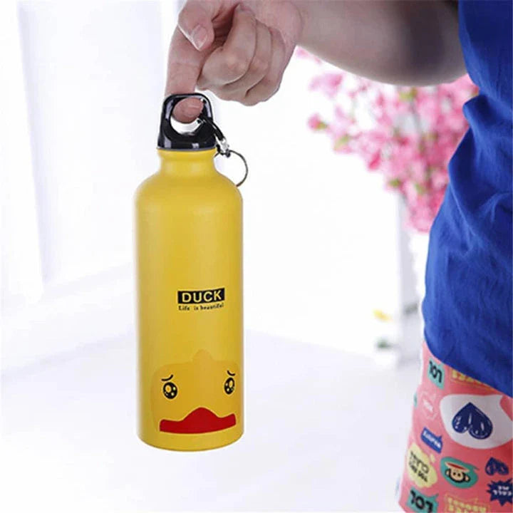 Premium metal water bottle with stylish animal-inspired prints, perfect for everyday hydration and British consumers
