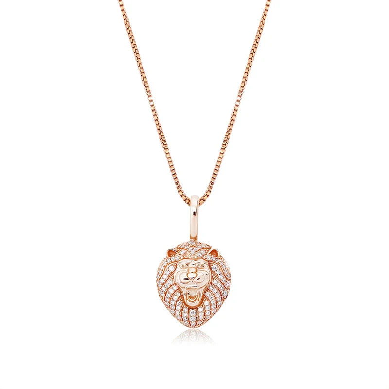 Elegant 925 silver pendant with sparkling zircon inlays and a fashionable clavicle chain