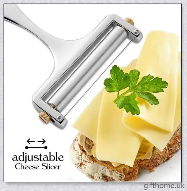 GiftHome UK Adjustable Cheese Slicer - Versatile Cheese Shaver for Delightful Cooking