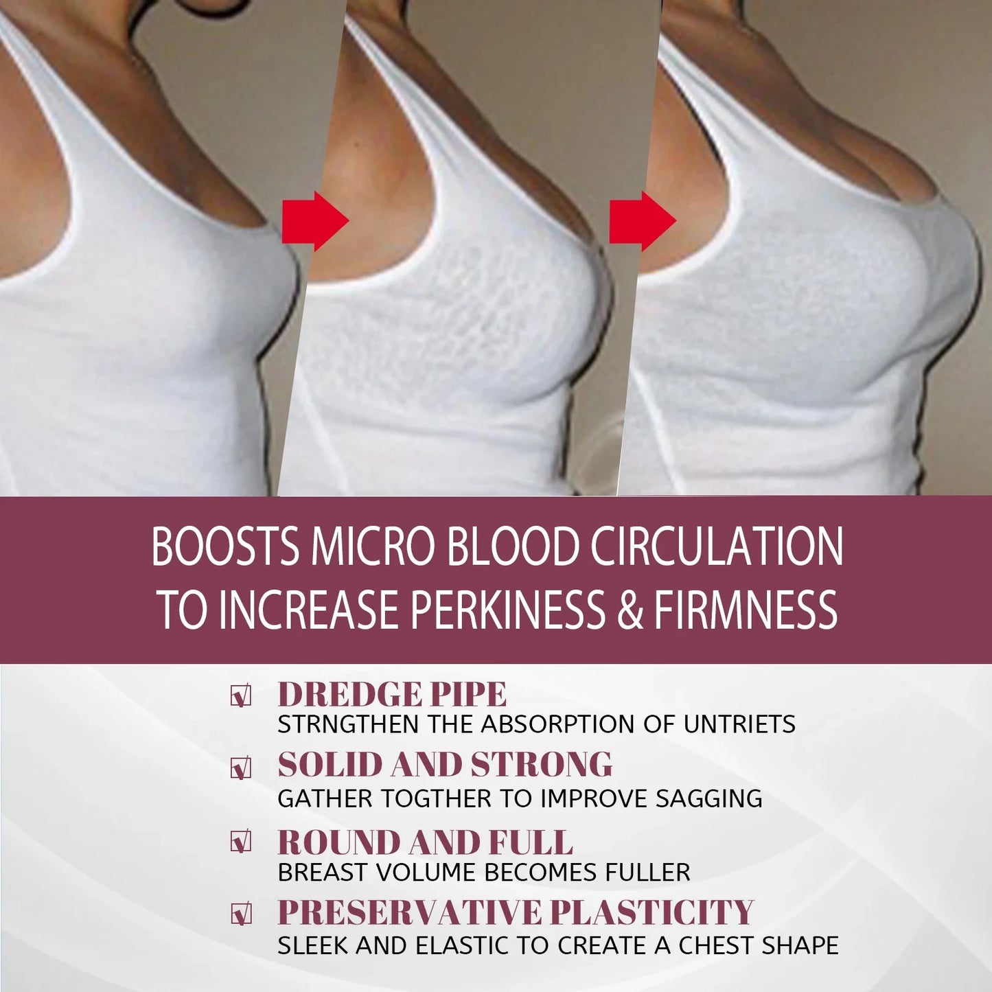 Premium breast enhancement cream that lifts, tightens and firms for a more youthful, plump bust