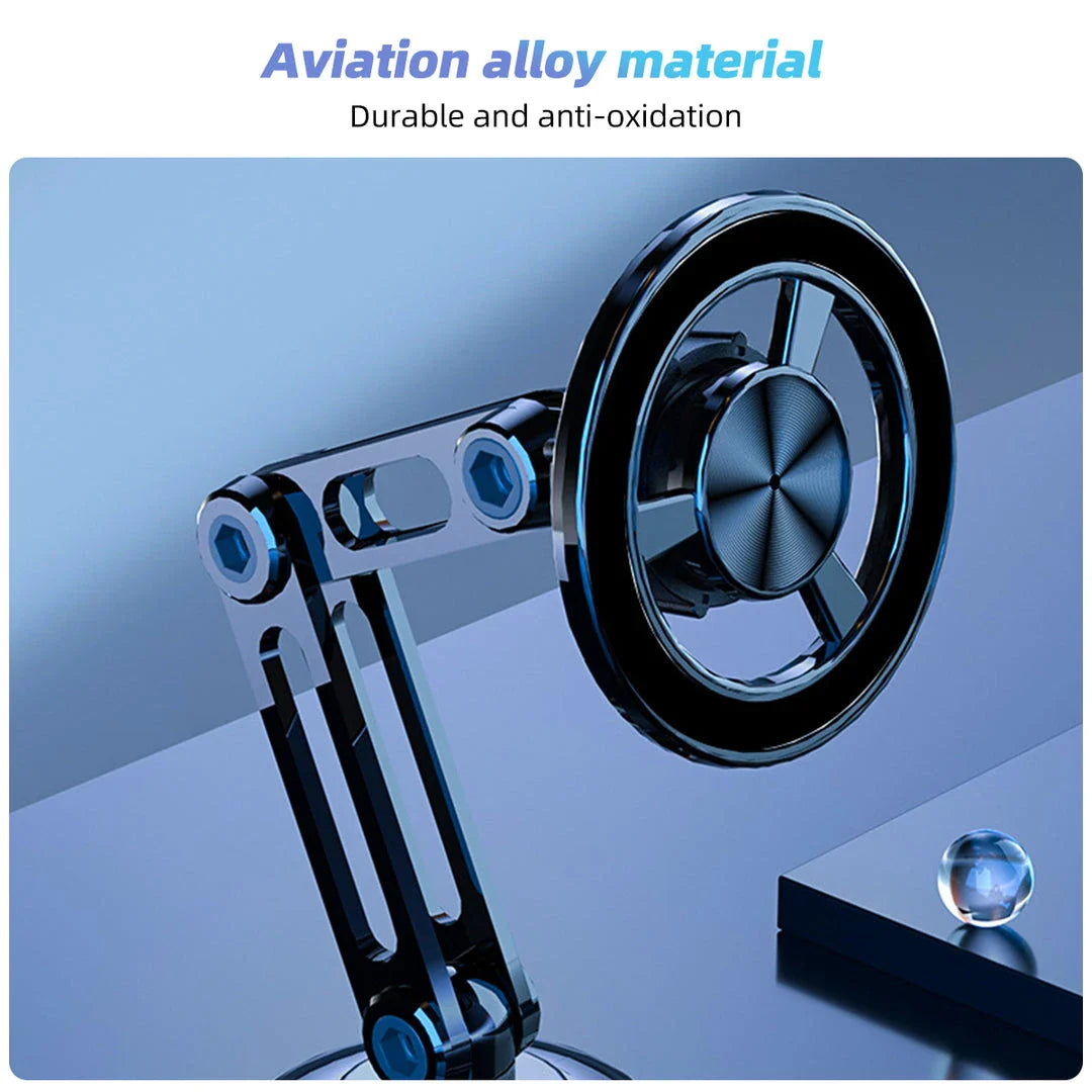 Premium Magnetic 360° Rotating Car Phone Holder with Secure Magnetic Grip and Adjustable Viewing Angle