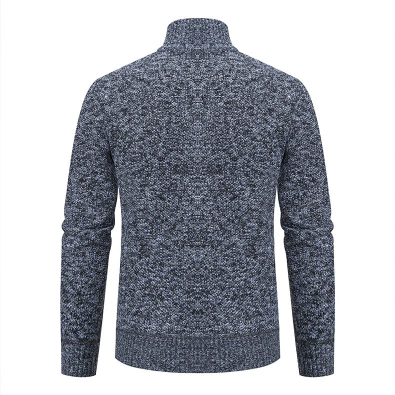 Premium slim-fit jacket with stand collar in a range of classic colours, made from high-quality chenille fabric for exceptional warmth and comfort.