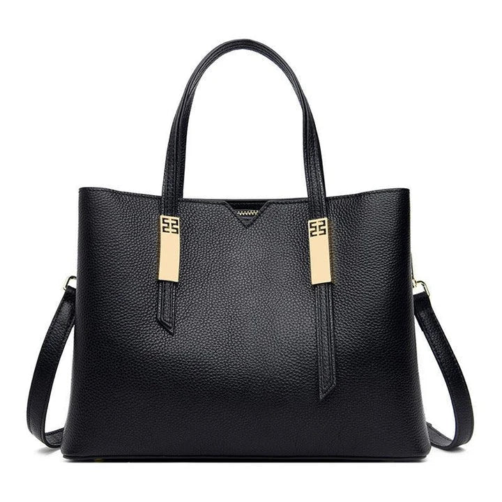 Premium cowhide crossbody handbag in various colour options, featuring a stylish and versatile design for discerning middle-aged shoppers