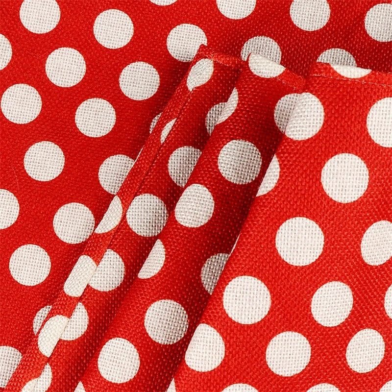 GiftHome UK Premium Festive Tree Skirt with Polka Dot Design
