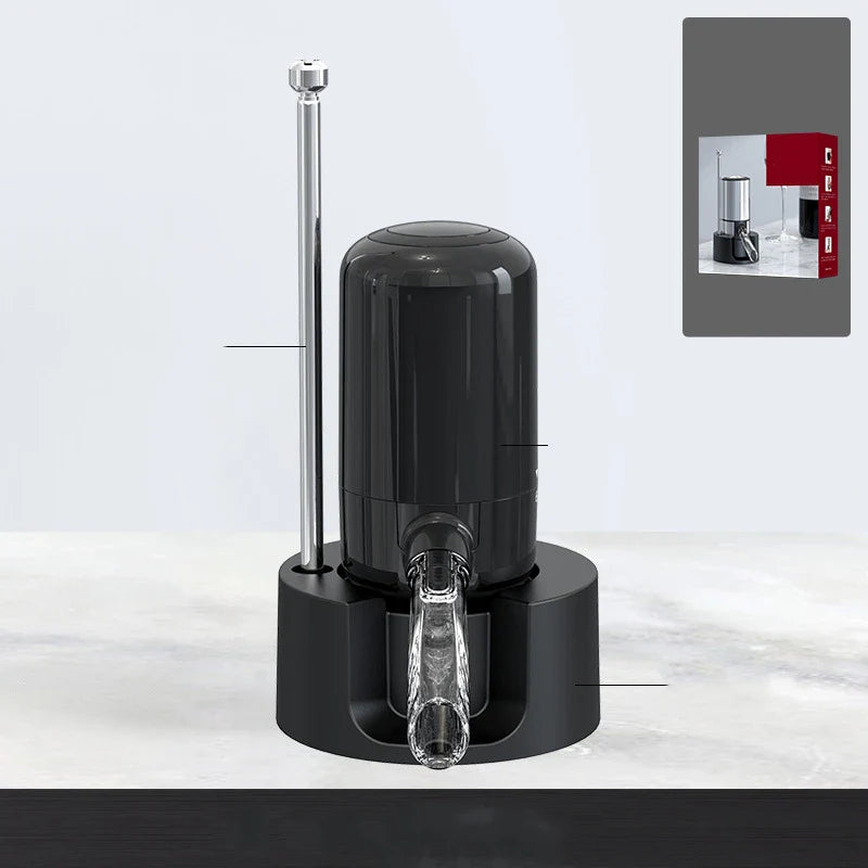 Premium stainless steel aroma decanter with instant decanting function for enhancing wine flavour and aroma