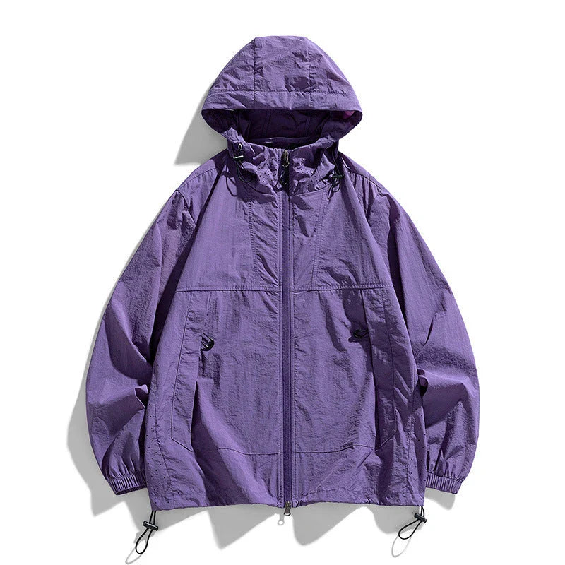 A lightweight, versatile outdoor jacket made from premium nylon fabric, perfect for British adventures and outdoor activities.