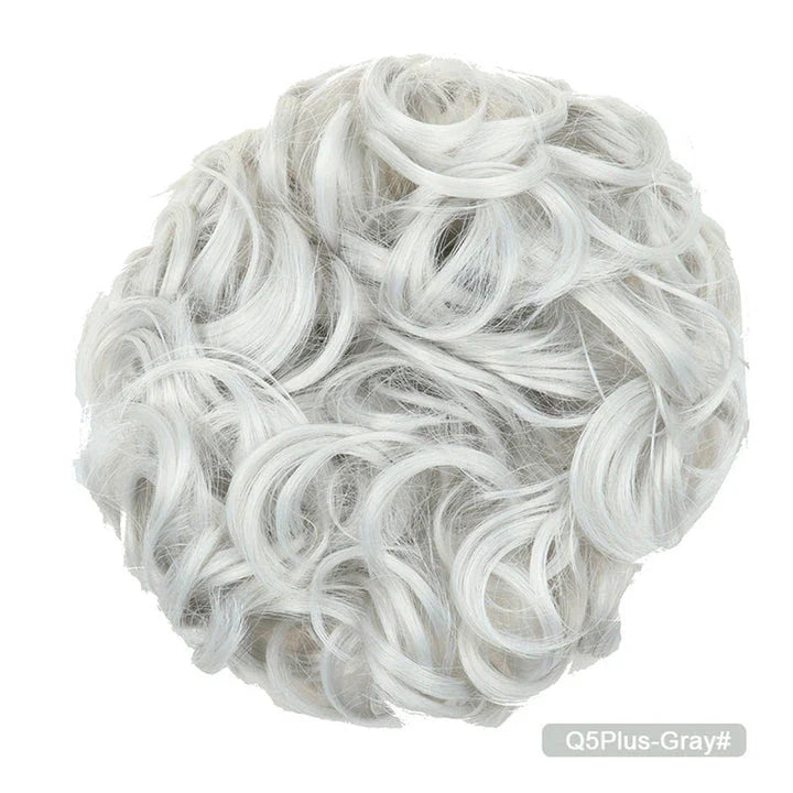 Messy Chignon Donut Hair Bun Pad in Fawn Brown, a versatile hair accessory that provides effortless elegance