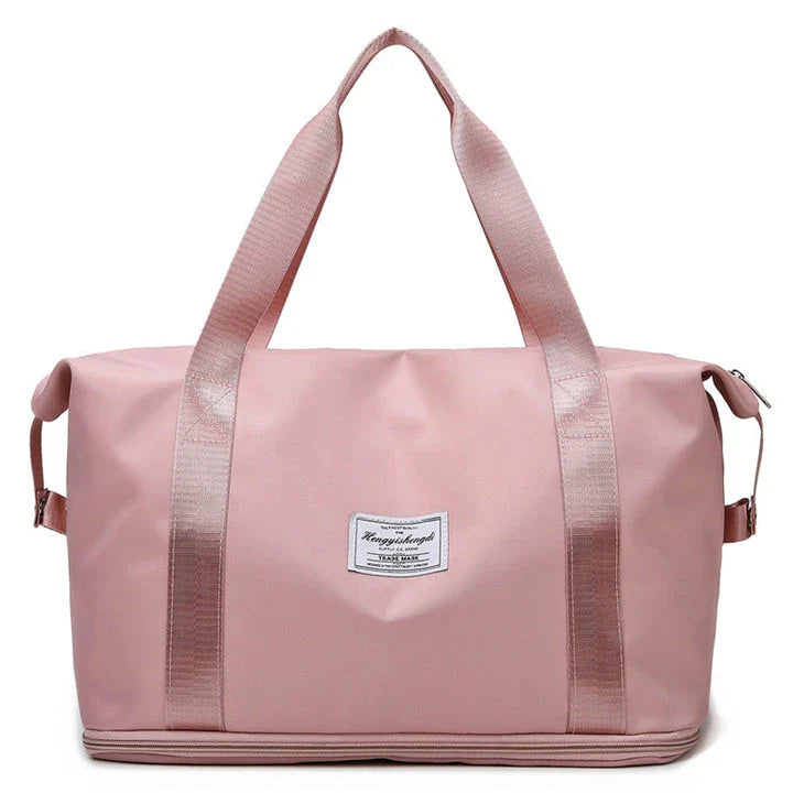 Large capacity travel bag with multiple pockets for fitness, gym, and outdoor activities