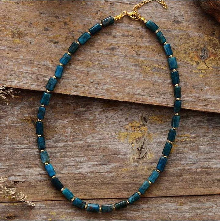 Elegant red natural stone necklace with minimalist design, crafted in the United Kingdom