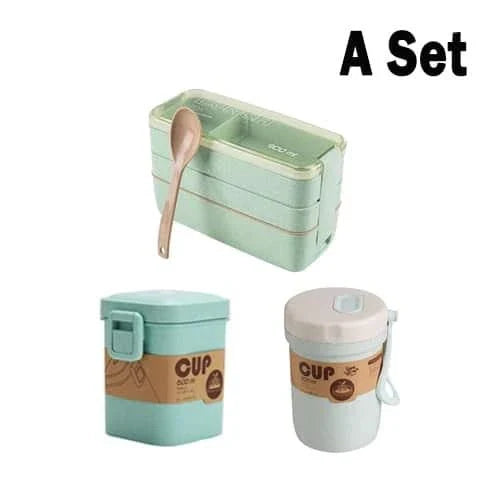 Premium 3-tier lunch box with thermal insulation, durable PP+AS material, and compact, portable design in a range of trendy colours