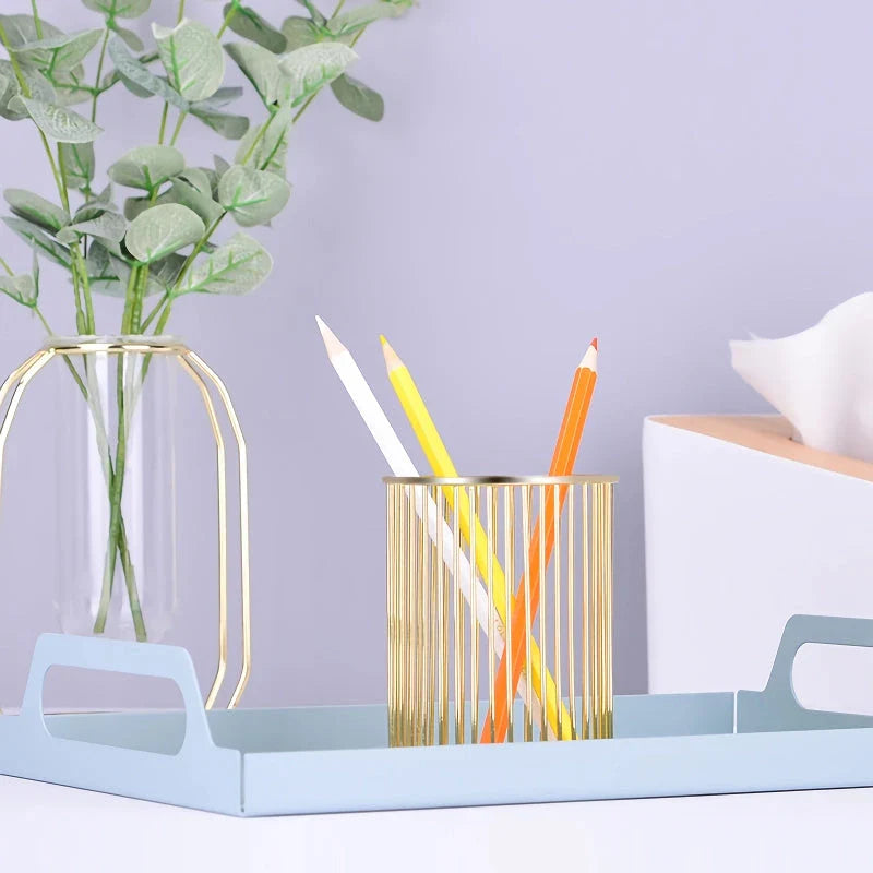 GiftHome UK Sophisticated Rose Gold Pen Holder: Elevate Your Workspace