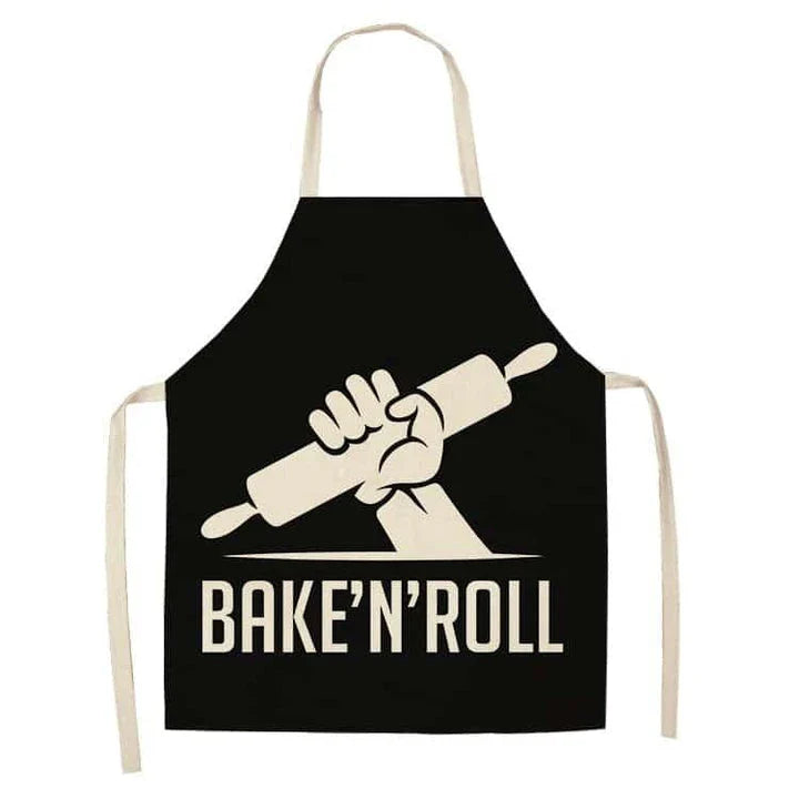 Premium Cotton and Linen Apron in Blue, Green, Grey, and White colors for the modern British kitchen