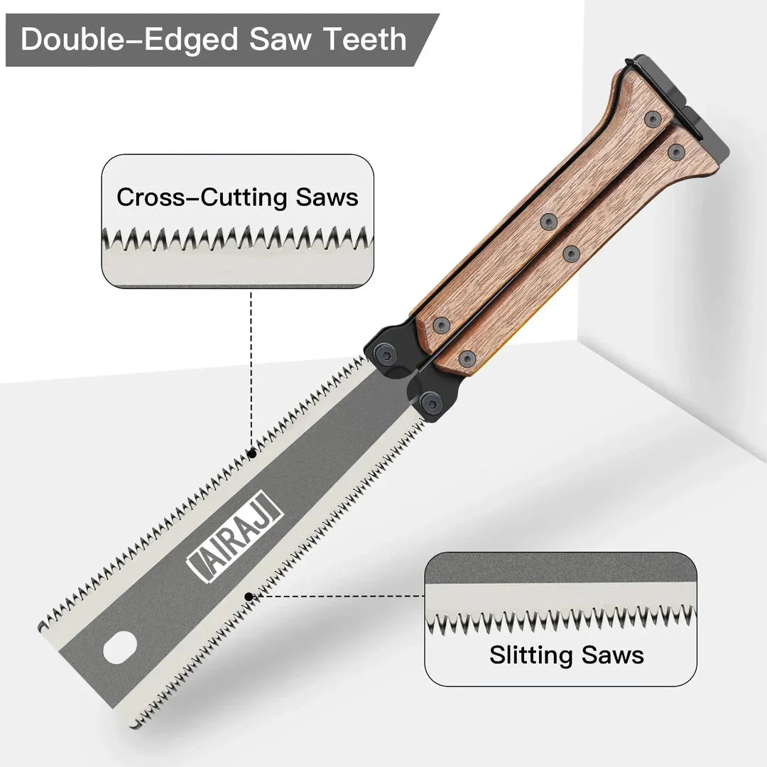 Precision Folding SK5 Steel Pocket Saw - Compact and Durable Woodworking Tool for Professionals and DIY Enthusiasts