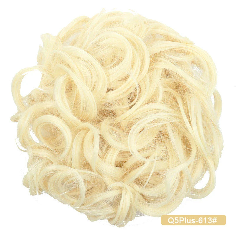 Messy Chignon Donut Hair Bun Pad in Fawn Brown, a versatile hair accessory that provides effortless elegance