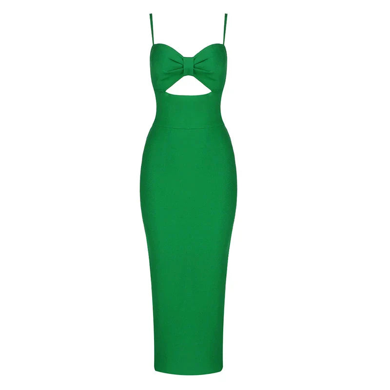 A captivating halter neck bandage dress in a range of solid colours, perfect for parties, clubs, and special events
