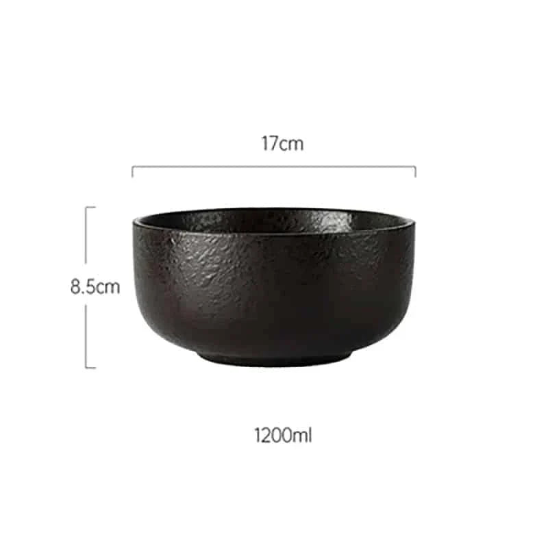 Premium Japanese-style ceramic ramen bowl with matching spoon, designed for an authentic ramen dining experience