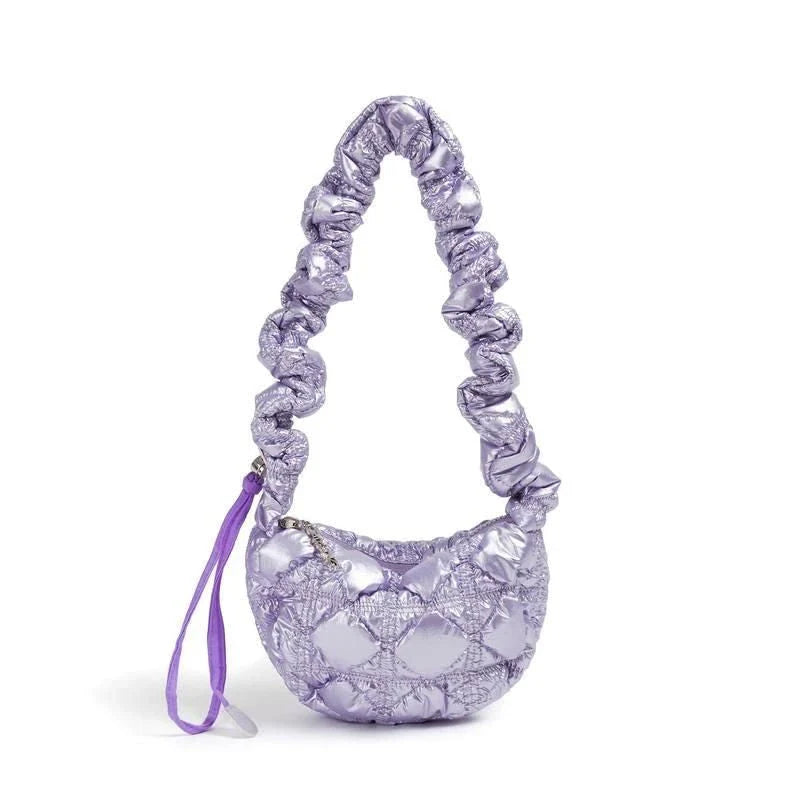 Stylish plaid quilted sling bag with adjustable strap for versatile shoulder or crossbody wear