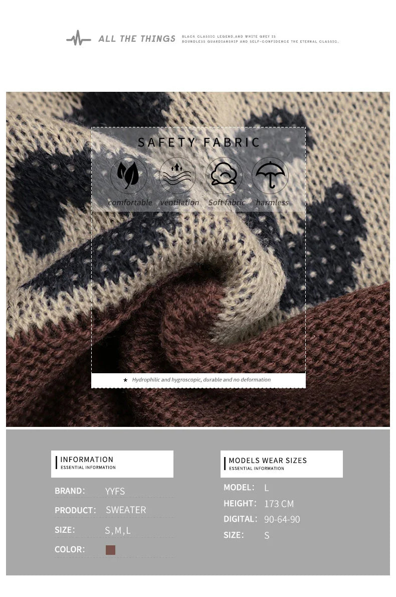 A stylish women's long sleeve leopard print pullover jumper in a classic coffee brown colour