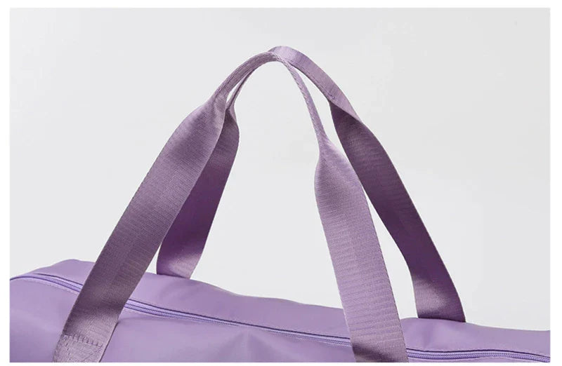 Large capacity travel bag with multiple pockets for fitness, gym, and outdoor activities