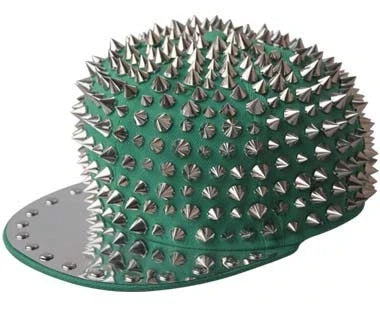 Punk-inspired street hat with pointed metal rivets in various colour combinations, featuring an adjustable and breathable design for versatile wear