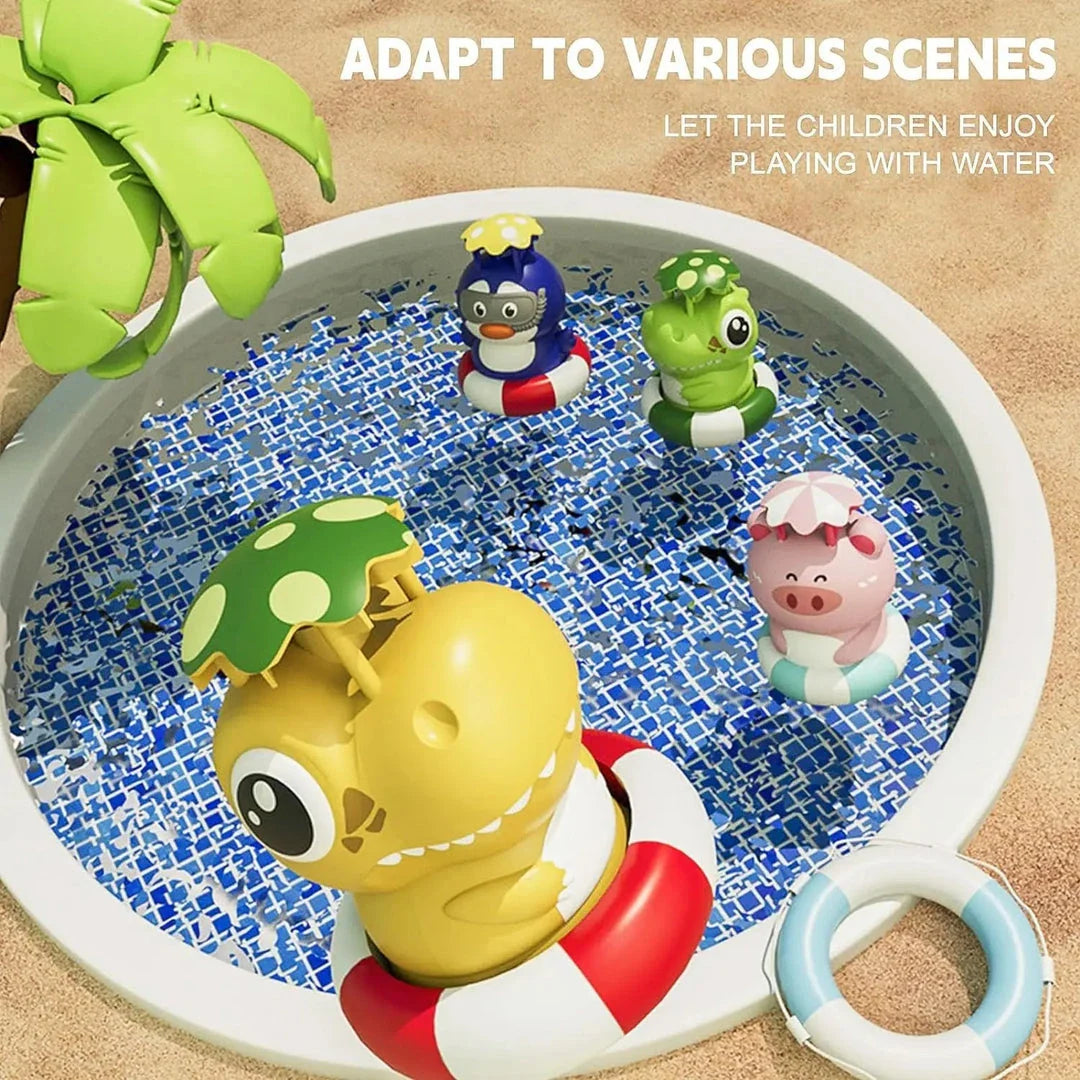 Adorable animal-shaped rotating water sprinkler toy with 360-degree water spray and customisable design