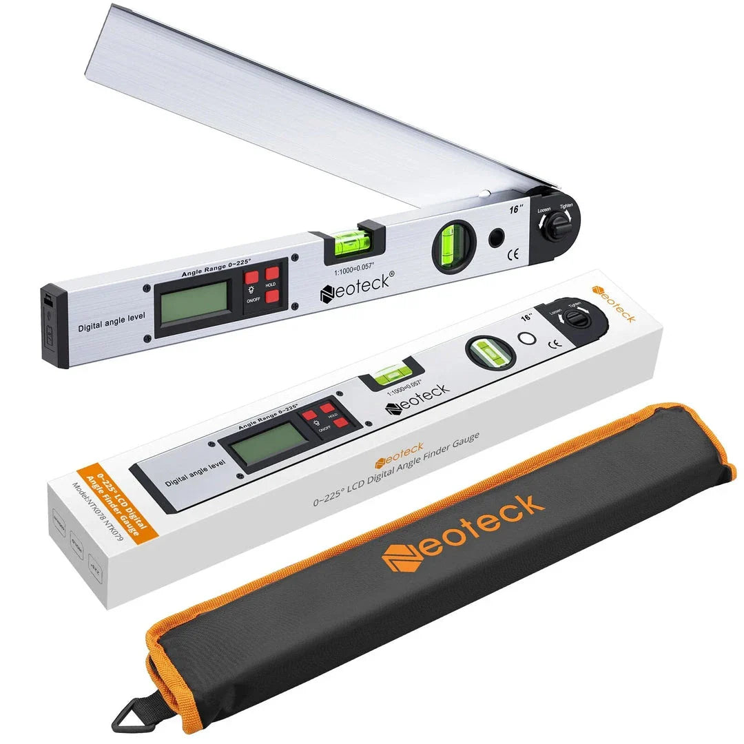 LCD Digital Protractor Spirit Level for precise angle measurement in carpentry, woodworking, and DIY projects