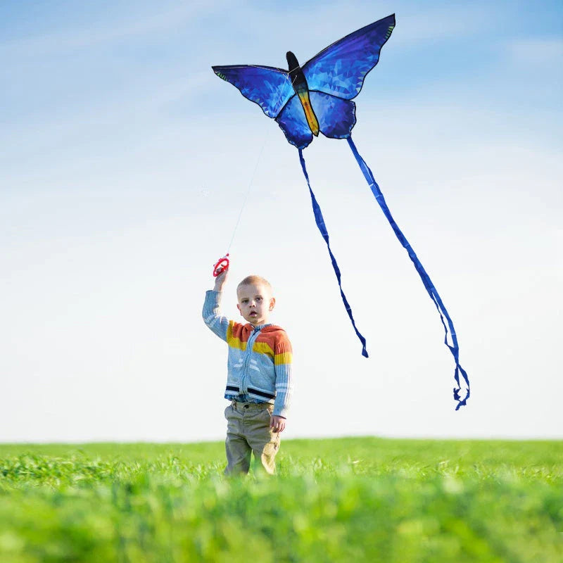 Stunning red crystal butterfly kite with 100m string - perfect for outdoor fun and family adventures