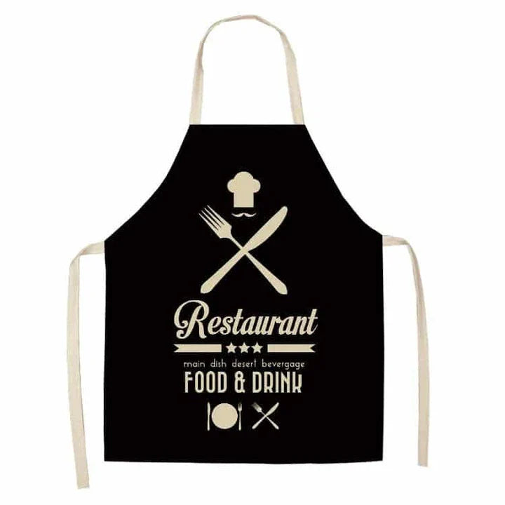 Premium Cotton and Linen Apron in Blue, Green, Grey, and White colors for the modern British kitchen