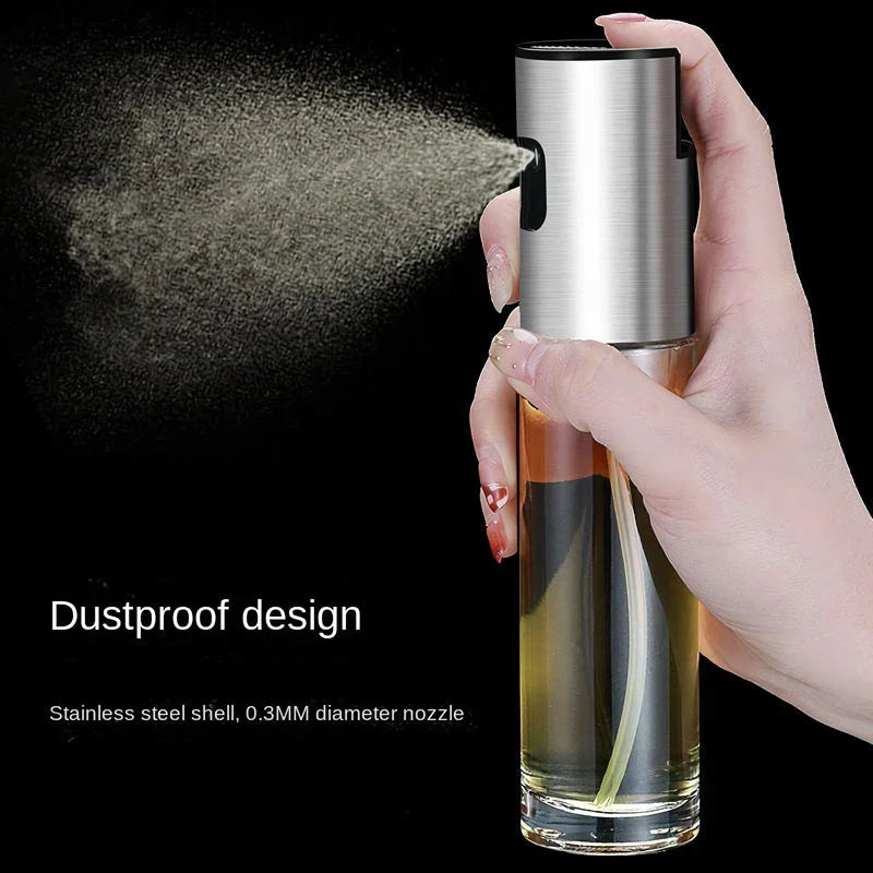 Premium glass oil sprayer for healthier cooking and baking, featuring an elegant design and versatile functionality.