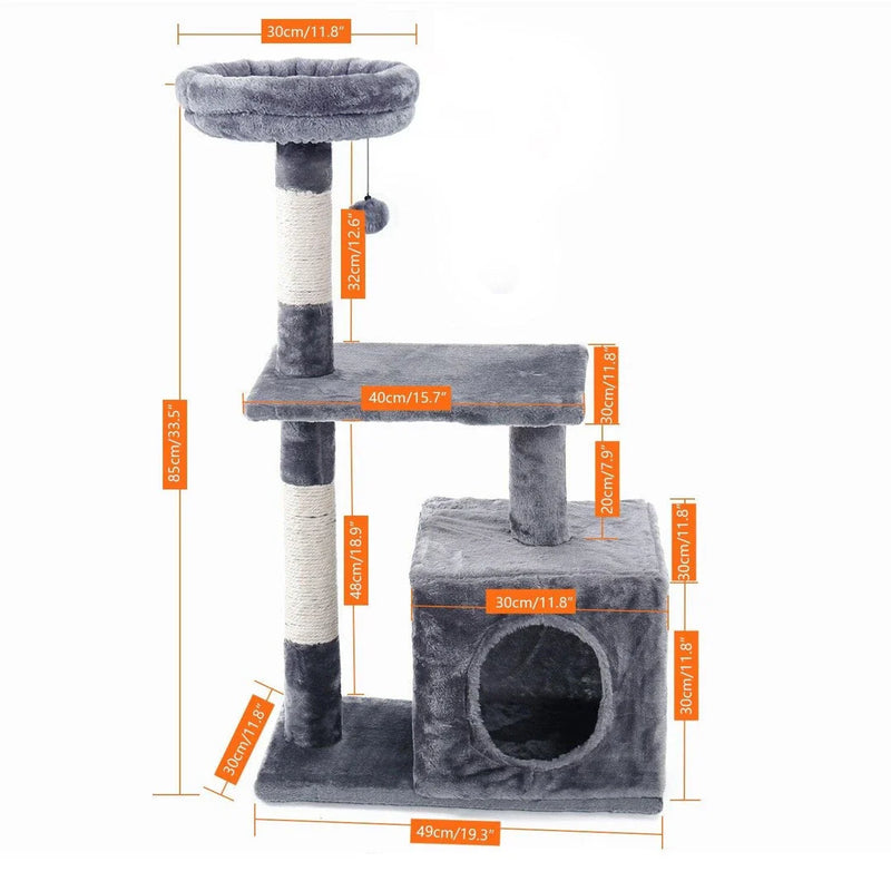 GiftHome UK Premium Cat Scratching Post with Multiple Levels