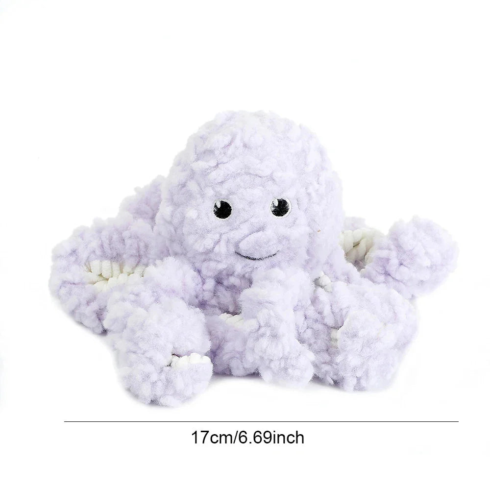 Plush crocodile-shaped squeaky dog toy made of durable, bite-resistant fleece material