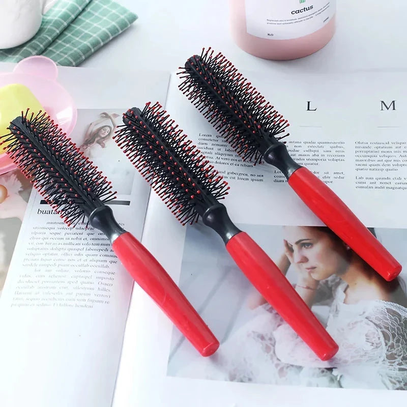 Professional Plastic Curling Hair Brush - Achieve salon-quality curls and enjoy a gentle scalp massage for lustrous, healthy hair