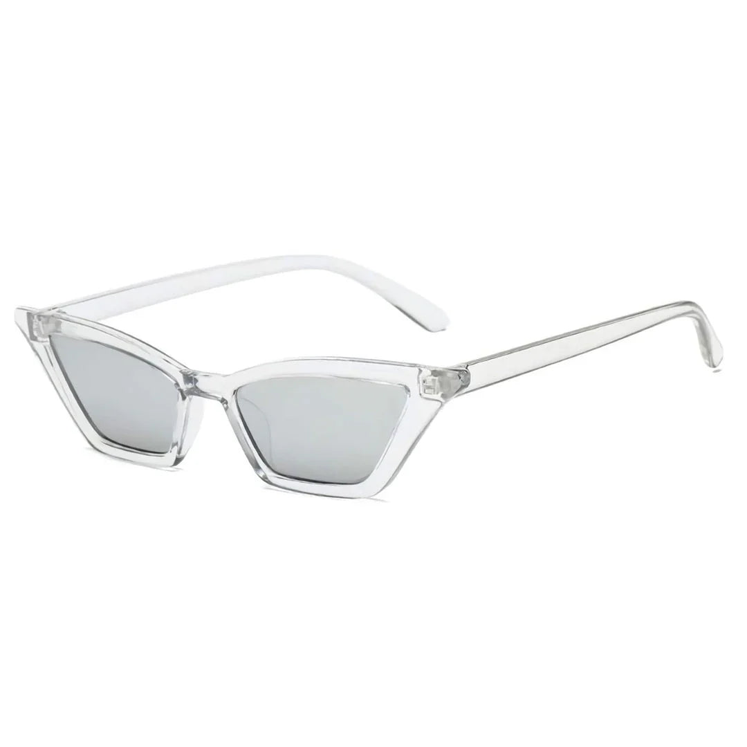 Trendy cat-eye sunglasses with polycarbonate lenses that provide UV400 protection and anti-reflective coating for enhanced clarity