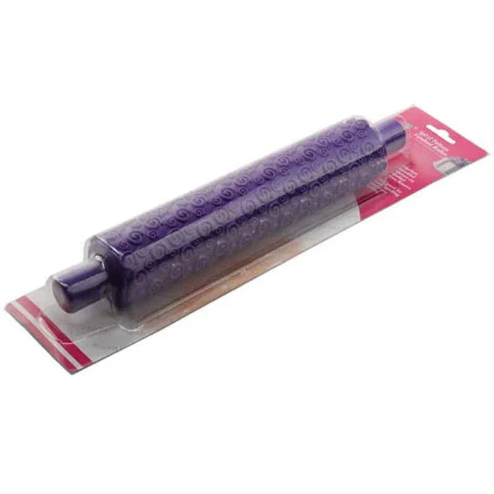 Eco-Friendly British Purple Patterned Rolling Pin for Home Baking - Premium Quality, Elegant Design, and Eco-Friendly Construction