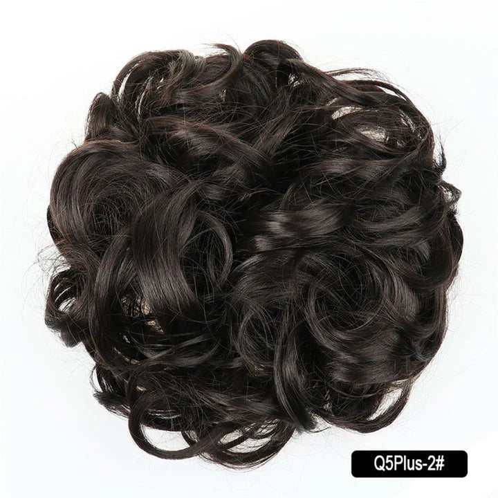 Messy Chignon Donut Hair Bun Pad in Fawn Brown, a versatile hair accessory that provides effortless elegance