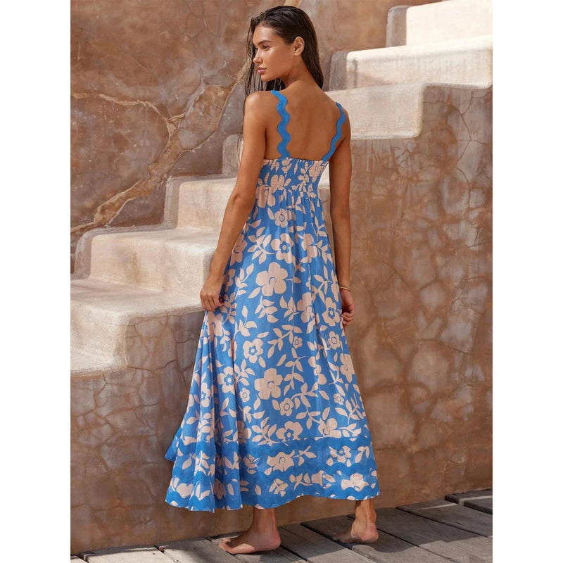GiftHome UK Elegant Dot Print Ankle-Length Dress for Sophisticated Style