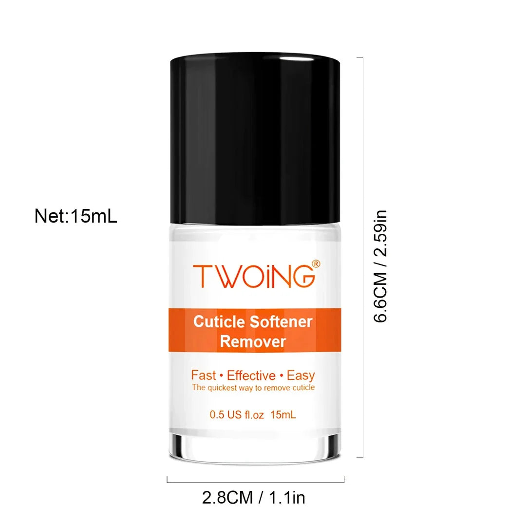 Premium 15ml cuticle softener and moisturiser for hand and foot nail care, softens and hydrates dry, brittle nails