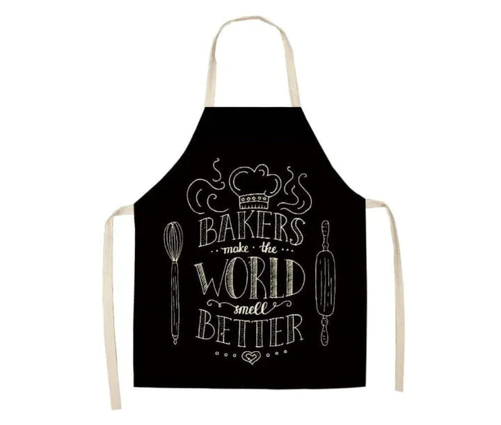 Premium Cotton and Linen Apron in Blue, Green, Grey, and White colors for the modern British kitchen