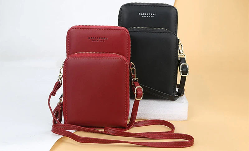 Stylish crossbody bag for women with multiple interior pockets and a dedicated mobile phone compartment