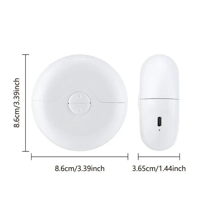 Premium 2-in-1 electric nail clipper and polisher with adjustable settings for trimming and polishing, built-in nail clippings compartment, and rechargeable battery