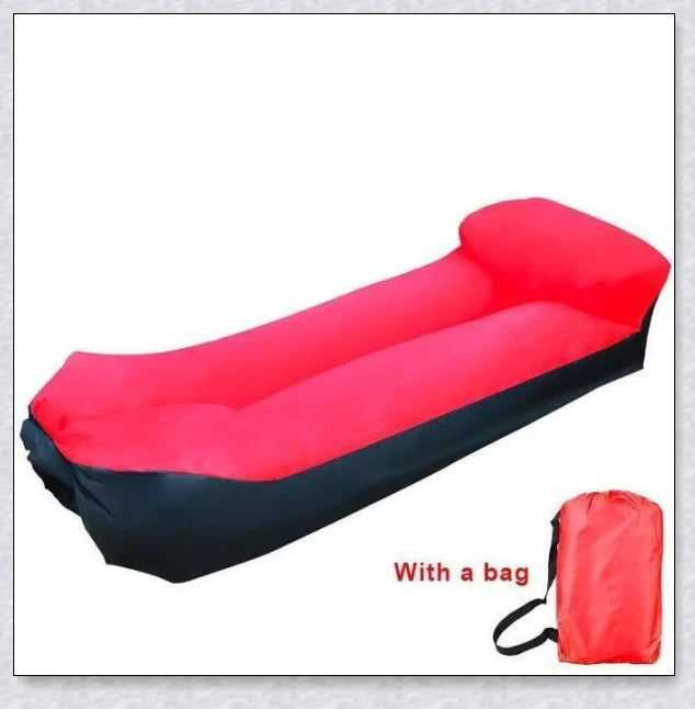 Outdoor Inflatable Couch in various vibrant colour options, perfect for relaxing in the garden, at the beach, or during a picnic