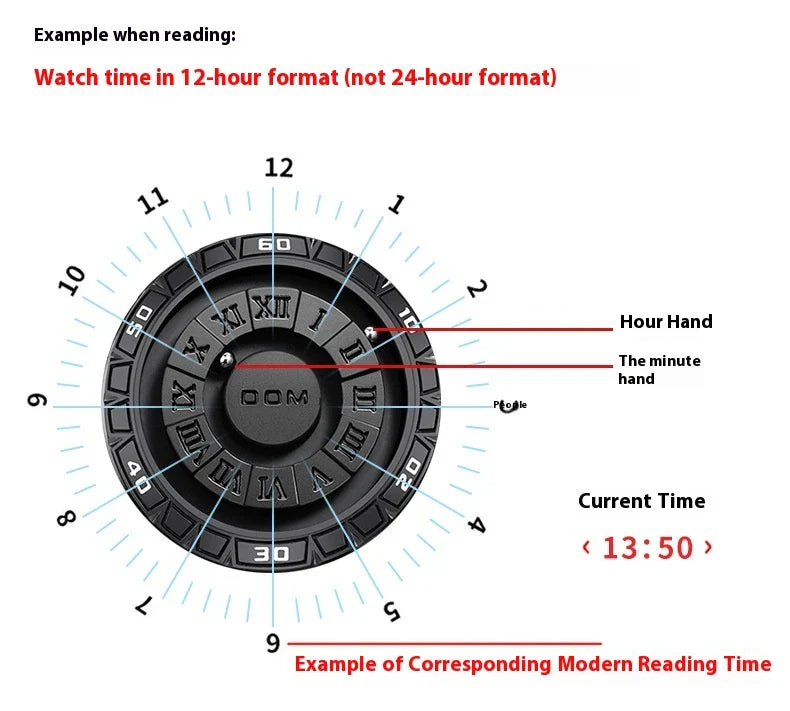 A sophisticated magnetic suspension waterproof watch with a sleek and personalised design
