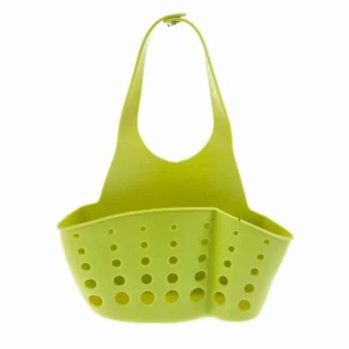 Adjustable stainless steel sink organiser rack with various colour options, designed to maximise kitchen sink space and keep essentials organised.